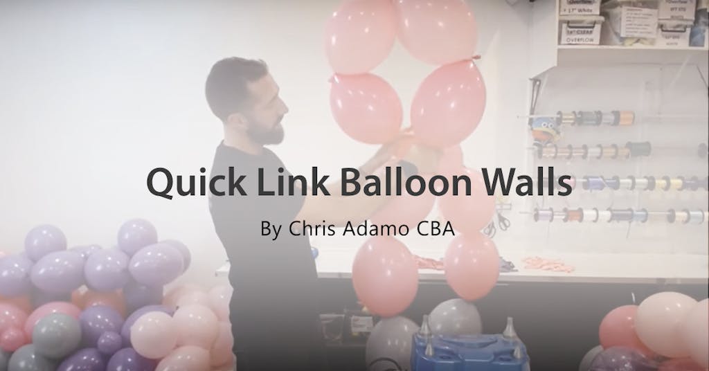 Quick link balloon walls