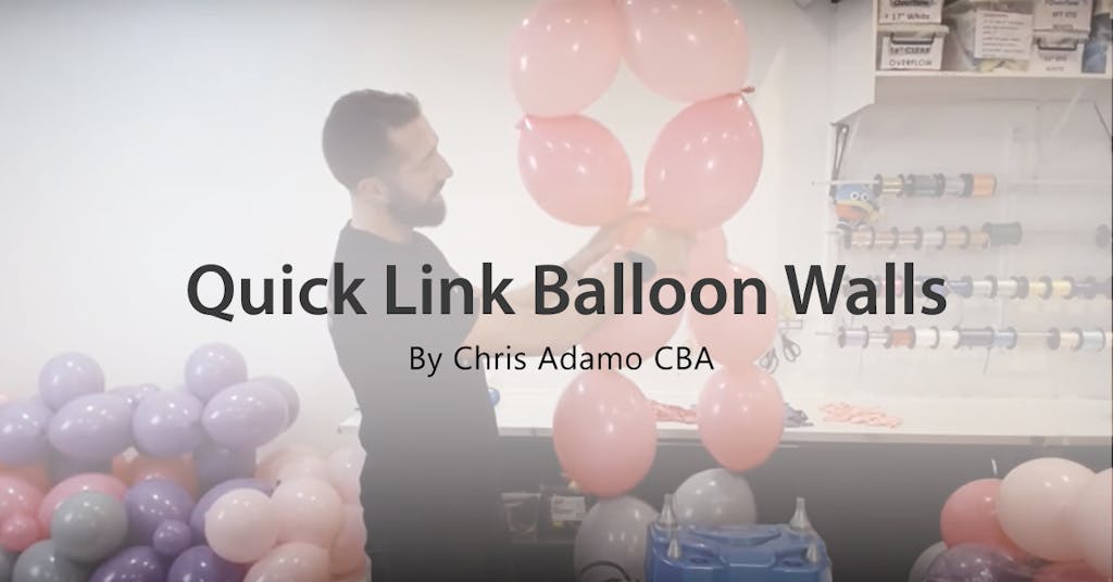 Quick link balloon walls